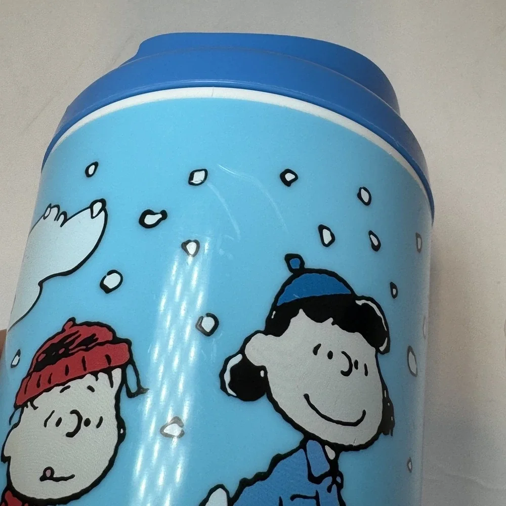 Zak! Peanuts Classic 12oz / 35ml Tumbler Cup Mug w/ Lid Snoopy Charlie Brown EUC